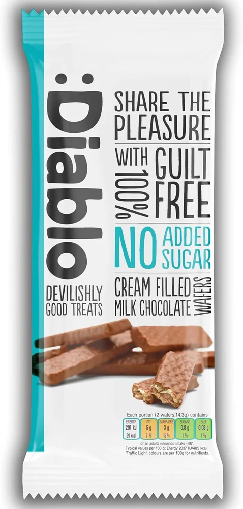 Balance Maltitol Gauffre Chocolat Lait   Pack de 2