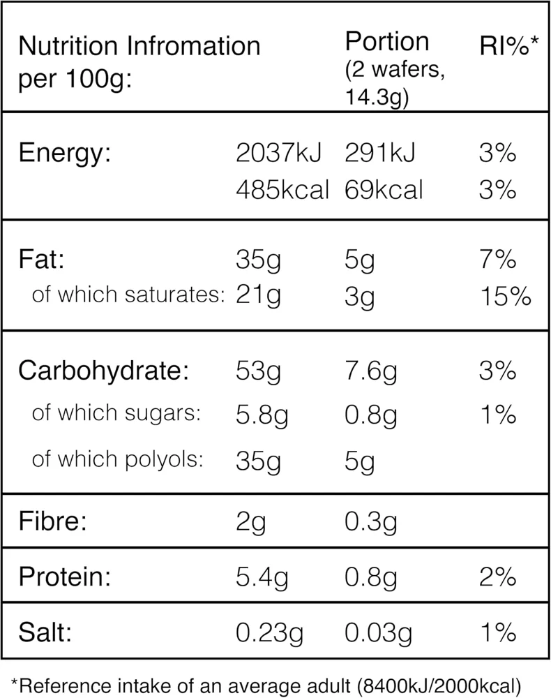 Balance Maltitol Gauffre Chocolat Lait   Pack de 2