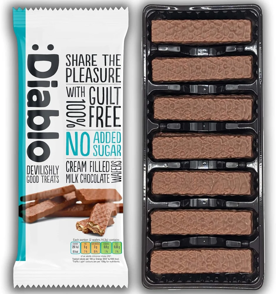 Balance Maltitol Gauffre Chocolat Lait   Pack de 2